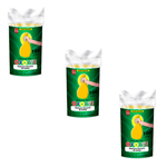 Sacos de Lixo Coleta Seletiva Amarelo 100 L  METAIS C/3 PCTS
