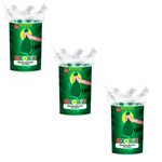 Sacos de Lixo Coleta Seletiva Verde 100 L VIDROS C/3 PCTS