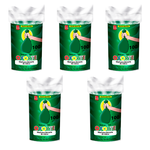 Sacos de Lixo Coleta Seletiva Verde 100 L Vidros c/5 Pcts